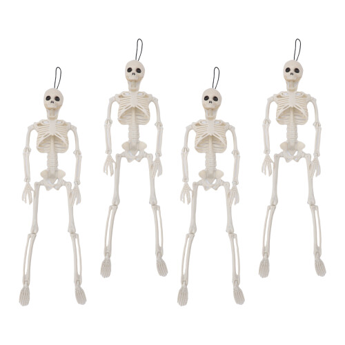 4Pcs Faux Human Skeleton Plastic Movable Joints Posable Artificial Full Body Human Skeleton 40cm 1