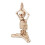 Skeleton Decor Statue Resin Festive Abstract Skeleton Ornament Desktop Decoration 3