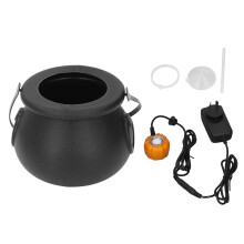 Mist Maker Fogger with Matte Witch Cauldron 12 LED Lights 7 Colors Fog Machine for Holiday Outdoor Party AU Plug