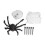 Halloween Spider Web Set Irregular Shape Weather Resistant Elastic Polyester Plastic Halloween Cobweb Decoration 1