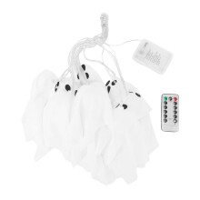 Ghosts String Light 8 Lighting Modes 10 Ghosts Ornaments Multifunctional Remote Control String Lamp for Bedroom Windows Living Room