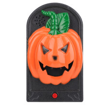 Halloween Horror Doorbell with Light Sound Decoration Prop for Bar Haunted House Escape Room Pumpkin Shape