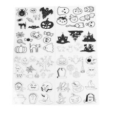 8PCS BOPS Shrink Sheet with Pattern Fillable Color Heat Shrink Film for DIY Keychain Jewelry