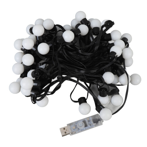 RGB String Light 33ft 50 Bulbs Bluetooth APP Control USB Powered LED String Light with Remote Controller for Patio 2