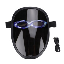 LED Face Cover with Gesture Sensing APP Controlled Light Up Transforming Face Cover with High Brightness RGB LEDs Above 115 Patterns