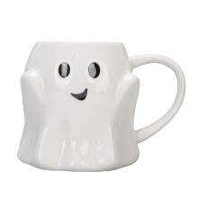 Ghost Coffee Mug Cute Ceramic Ghostface Mug Coffee Cup with Handle 440ml Capacity for Coffee Milk Tea Lover