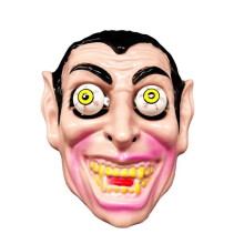 Scary Halloween Cosplay Face Prop Plastic Horrible Soft Portable Cosplay Props for Carnival Halloween Theme Party With Hair