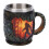 Coffee Cup 14oz Unique Creative Vintage Forest Fire Mug with 3D Relief for Holiday Present 5