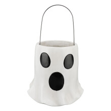 Ghost Bucket Vase Resin Multifunctional Ghost Flower Pot Plant Pot Planter for Entrance Mantelpiece Small