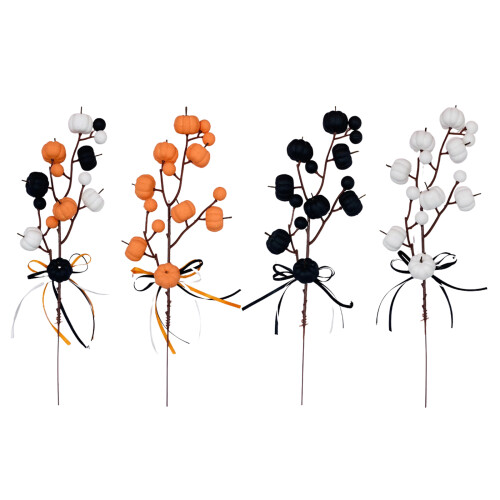 Artificial Pumpkin Branches Fall Pick Thanksgiving Decor Soft Foam for Home 33cm L Type A 1