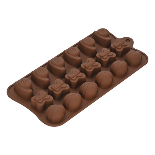Chocolate Candy Mold Cute Silicone Baking Mold Reusable for Ice Cube Jelly Pudding CC-082