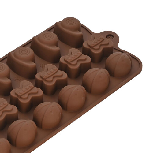 Chocolate Candy Mold Cute Silicone Baking Mold Reusable for Ice Cube Jelly Pudding CC-082 2
