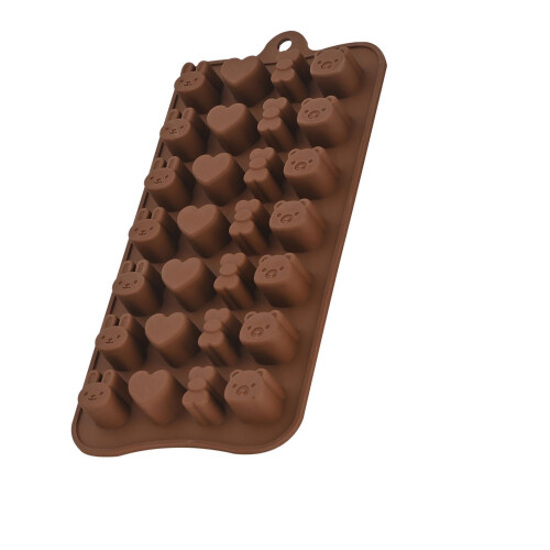 Chocolate Candy Mold Cute Silicone Baking Mold Reusable for Ice Cube Jelly Pudding CC-090 1