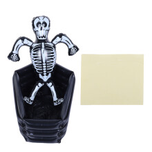 Skull Inflatable Cooler Skeleton for Table Drinks Reusable Parties Supplies Photo Prop Decoration Black