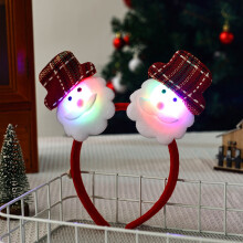 Christmas glowing Santa Claus headband, party hair accessory for