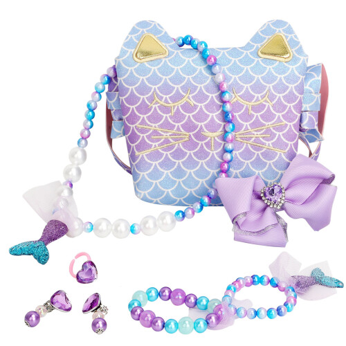 accessories, mermaid-themed wallets, including bags, earrings,