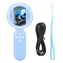Small Microscope Portable 1MP 4X Digital Zoom 2in IPS Screen Microscope Smart Science Toy for Students
