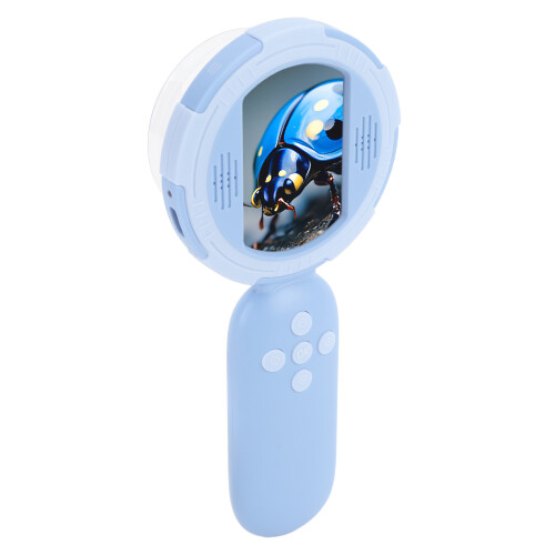 Small Microscope Portable 1MP 4X Digital Zoom 2in IPS Screen Microscope Smart Science Toy for Students 1