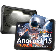 (Black) OSCAL Spider 10 Rugged Tablet, 20000mAh,11"Inch, Android 15, 24(8+16)GB 256GB