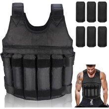 Weighted Vest 5Kg/10Kg/20Kg - Weighted Vest for Women & Men - Weight Vests - Body Weighted Jacket for Boxing, Cardio, Strength And Training