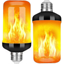 Flame Light Bulb, E27 5w Led Flame Effect Light Bulb With 4 Light Modes, Indoor Outdoor Decorative Light Bulbs For Halloween, Christmas, Wedding Party