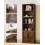 Coleshome 6-Tier Bookcase With Doors, Storage Cabinet, 176.4 cm, Brown 6