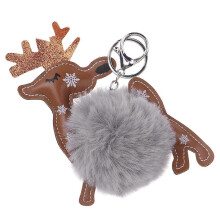 Christmas Key Ring Elk Pendant for Decor Hangin