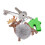 Christmas Key Ring Elk Pendant for Decor Hangin 5