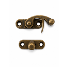 Set di 30 serrature metalliche per scatole (misura 2, bronzo)