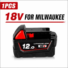 Batterie de remplacement lithium-ion 18V 12.0Ah pour Milwaukee M18, compatible outils électriques