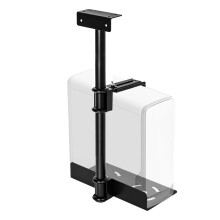 Support de fixation pour boîtier PC, Acier au carbone, Réglable 360, Charge 25 kg, Montage sous bureau ou mural