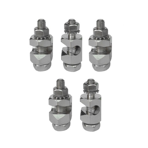 5Pcs Solar PV Grounding Clamp  Protection Earth Clip Bracket Ground Terminal for Solar Panel Wire Connection