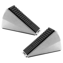 2pcs - Heavy Duty Door Stoppers Wedge, Tall Door Stop for Bottom of Door Security Rubber