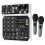 4 Channel Audio Mixer with  48V Phantom Power USB Audio Interface Recording for Karaoke DJ Studio Console 1