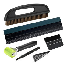 Wallpaper Tools Kit , Wallpaper Smoother, Brush, Seam Roller, Cutting Tool & Squeegee for Peel and Stick