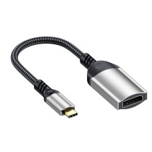 USB-C-auf-DP-Buchse-Adapterkabel, USB-C-auf-DP-2.1-Adapterkabel, 16K/12-Bit-HD-Konverter für Laptop und Smartphone