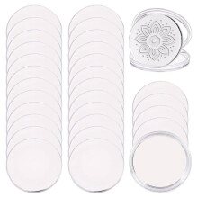 30Pcs Blank ChallengeCoins for LaserEngraving and Stamping 1.6 Inch Sliver Blank ChallengeCoins for DIY Crafts Sliver