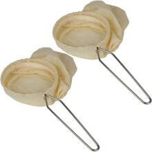 2 PCS Thai Style Reusable Coffee Filter Bags for Cold Brew Tea Strainer Traditional Thai Design, Reusable Cotton Cloth