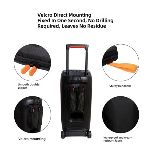 For  PartyBox Microphone Holder Storage Strap for Karaoke and Live Streaming Microphone Storage Bag 2