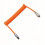 Professional Keyboard Extension Cable 8K Magnetic  Mechanical Keyboard Cable Coiled Spring Cable 1.5M Orange 1
