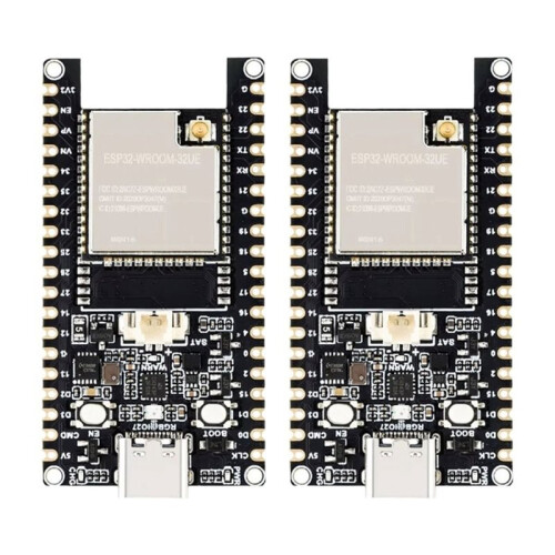 2PCS ESP32-DEV-KIT-WROOM-32UE Development Board Module with FPC 2.4G Wi-Fi Antenna WiFi +  for IoT 1