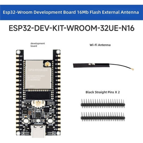 2PCS ESP32-DEV-KIT-WROOM-32UE Development Board Module with FPC 2.4G Wi-Fi Antenna WiFi +  for IoT 2