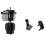 For Flashforge Creator 5 Nozzle with Cleaner Blocker 0.4mm for Creator 5 Pro Hotend C5 Print  3D Printer 0.4mm 1