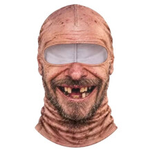 3D-Gesichtsdruck, Atmungsaktive Wintermaske mit Augenlöchern, Dehnbar, Lustige Kopfbedeckung für Einen Alten Mann (1)