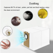 20-Teiliges Ersatzteilset für Q8 Max Hauptbürste, Seitenbürsten, HEPA-Filter, Wischtücher und Staubbeutel