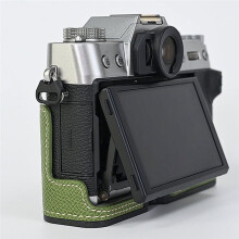 For X-T30 Print PU Leather Camera Case for XT10 XT20 XT30II Half Body Bag Battery Open Bottom Cover