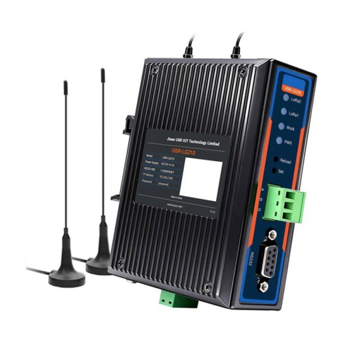 USR-LG210 LoRa Gateway 8KM Coverage 1RS485/232  Computing Modbus TCP/RTU MQTT SX1262 Wireless Monitor Controller