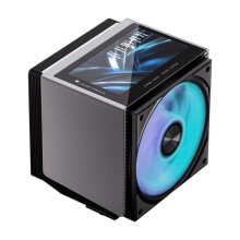 KF720 Air-Cooled CPU Cooler 4PIN PWM 5V 3PIN ARGB with 5-Inch LCD Screen Dual- 7 Heat Pipes Double 12025 Fan A