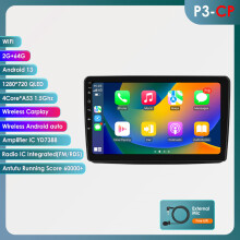 Autoradio Android 14 pour Fiat Panda 2003-2012, Système Intelligent CarPlay, 4Core 2G 64G, Écran 9 pouces