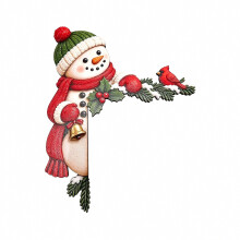 Weihnachtliche Türdekoration - Türrahmen-Aufsatz - für das Wohnzimmer
